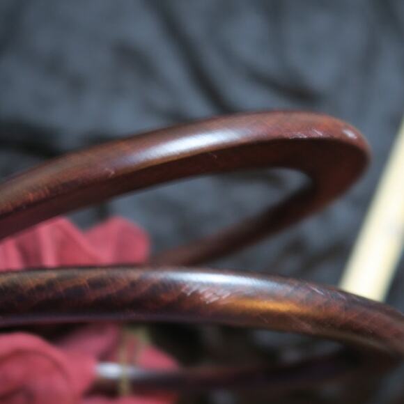 Forever Fossil Vintage Purse Key Wooden Boho beaded floral embroidery Crossbody - Picture 8 of 15